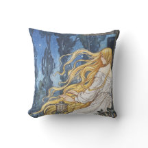 Whimsical Fairytale Vintage Rapunzel Art Nouveau