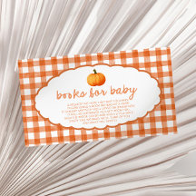 Whimsical Fall Pumpkin Baby Shower Books For Baby