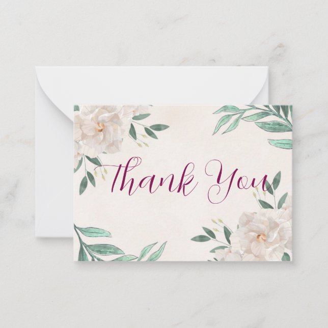 Whimsical Fall Thank You Cards (Front)