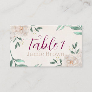 Whimsical Fall Wedding Place Card