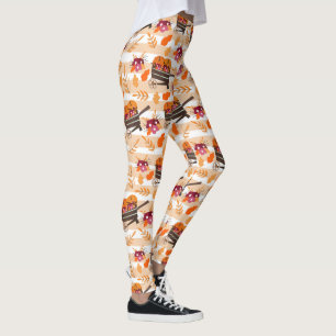 Whimsical Fall Wheelbarrows Leggings