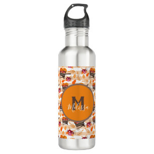 Whimsical Fall Wheelbarrows Pattern  710 Ml Water Bottle