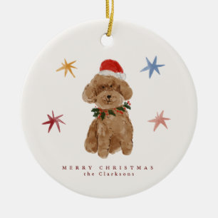 Whimsical Family Photo Dog Christmas Ornament