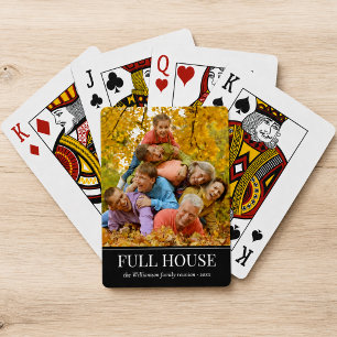 Whimsical Family Photo Playing Cards