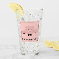Whimsical & Fancy Pink Pig Cute Farm Animal