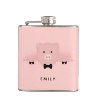 Whimsical & Fancy Pink Pig Cute Farm Animal