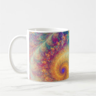 Whimsical Fantasy Abstract Fractal Vortex Art Coffee Mug