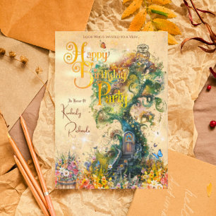 Whimsical Fantasy Birthday Party Invitation