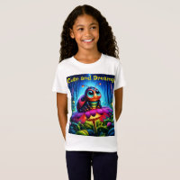 Whimsical fantasy bug neon dreamlike nature