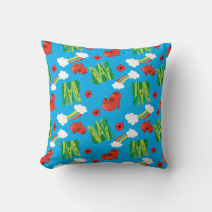 Whimsical Fantasy Collage Cushion