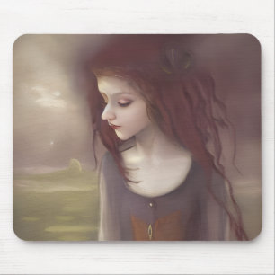 Whimsical Fantasy Little Fairy Mouse Mat