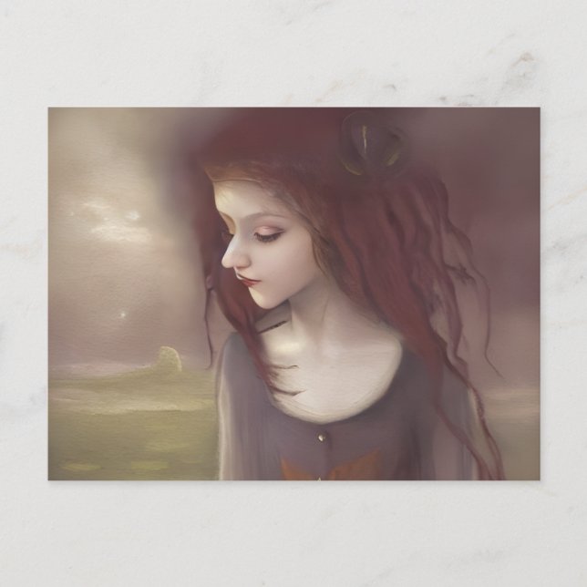 Whimsical Fantasy Little Fairy Postcard (Front)