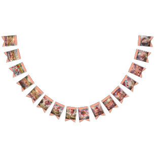 Whimsical fantasy Strawberry short cake birthday Bunting