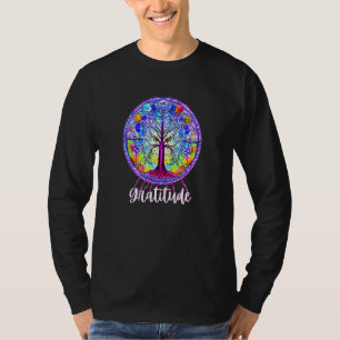 Whimsical Fantasy Tree of Life Chakra Gratitude T-Shirt