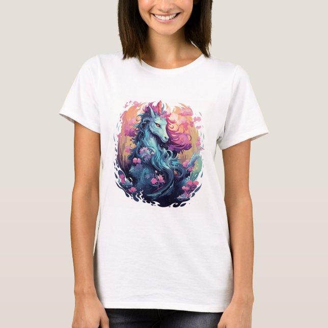 Whimsical Fantasy Unicorn T-Shirt (Front)
