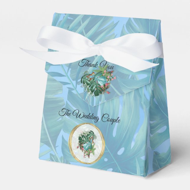 Whimsical Fantasy World with a Tropical Flavour Favour Box (Front Side)