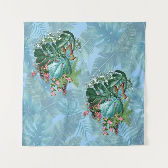 Whimsical Fantasy World with a Tropical Flavour Tapestry (Front)