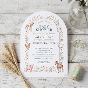 Whimsical Farm Baby Shower Invitation