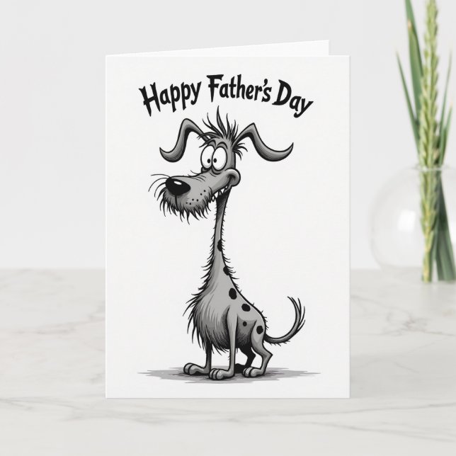 Whimsical Fathers Day Friend Card (Front)