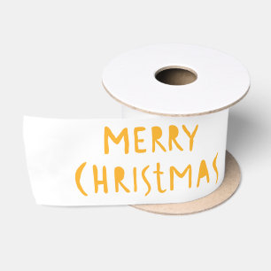 Whimsical Festive Ornaments & Reindeer Christmas Satin Ribbon