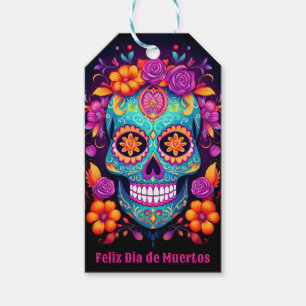 🌹 Whimsical Fiesta: Sugar Skull Serenade 🌹 Gift Tags