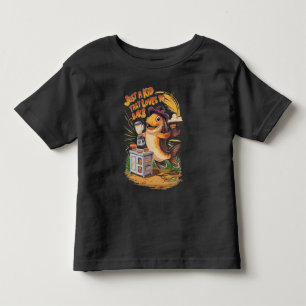 Whimsical Fish in Cowboy Hat Whirls a Blender Toddler T-Shirt