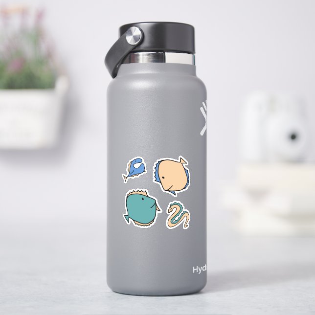 Whimsical Fishes and Eel (HydroFlask)