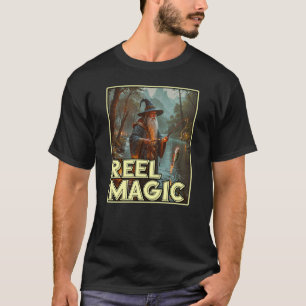 Whimsical Fishing Wizard T-Shirt