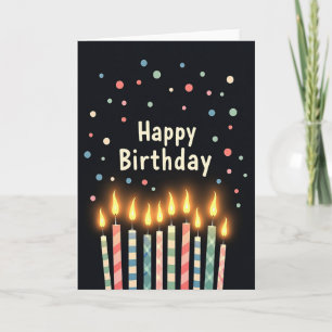 Whimsical Flame Birthday Card