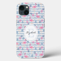 Whimsical Flamingo & Pineapple Pattern