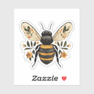 Whimsical Floral Bee