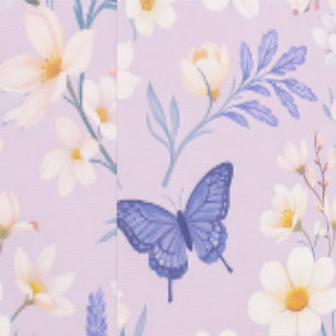 whimsical floral butterflies pastel wallpaper