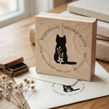 Whimsical Floral Cat Lover Stationery