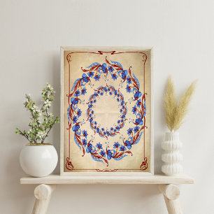 Whimsical Floral Decoupage Tissue Paper