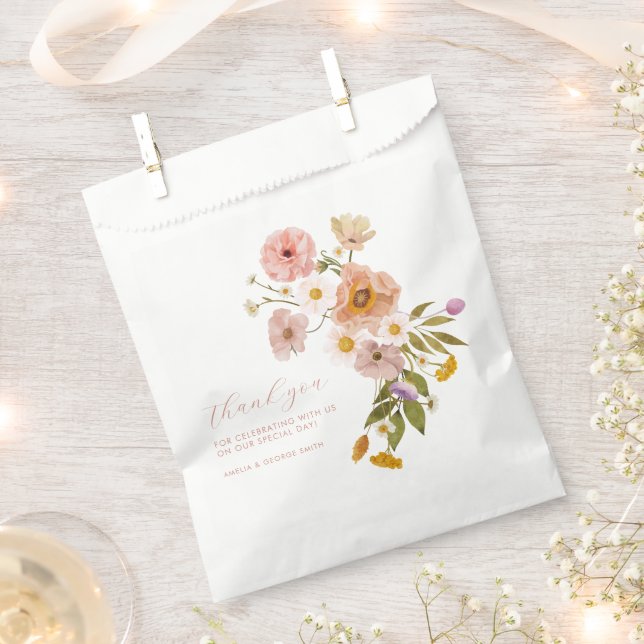 Whimsical floral favour bags, Bohemian Flowers Favour Bags (Clipped)