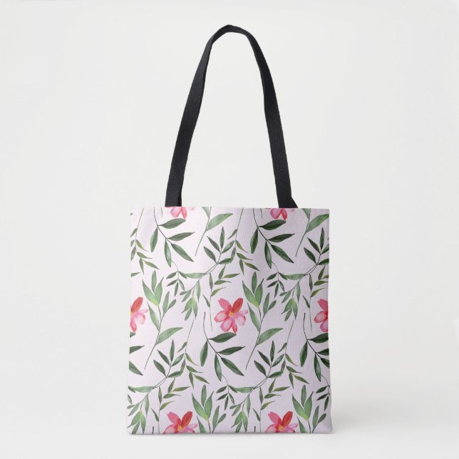 Whimsical Floral Light & Lovely  Tote Bag (Front)
