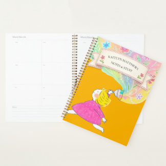 Whimsical Floral Paint Notes Notebook Planner