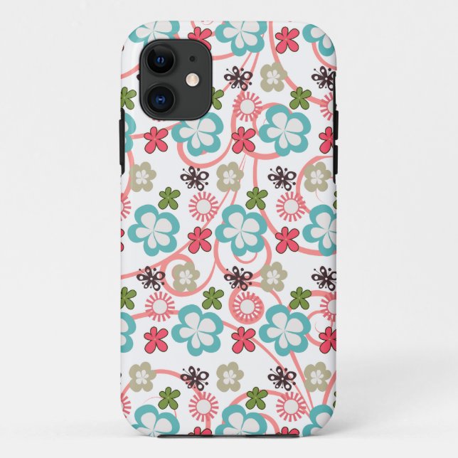 Whimsical floral pattern Case-Mate iPhone case (Back)