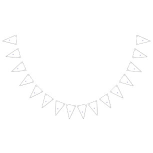 Whimsical floral pattern with various shades of pu bunting