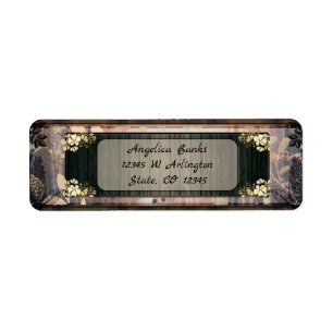 Whimsical Floral Return Address Label