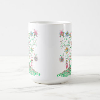 Whimsical Floral Tree Coffee Mug
