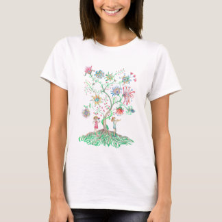 Whimsical Floral Tree T-Shirt