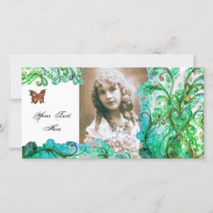 WHIMSICAL FLOURISHES  bright blue white green