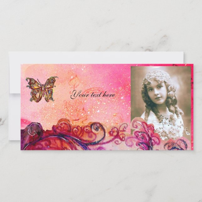 WHIMSICAL FLOURISHES bright red ,pink purple (Front)