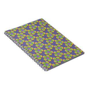 Whimsical Flower (green/yellow) Notebook