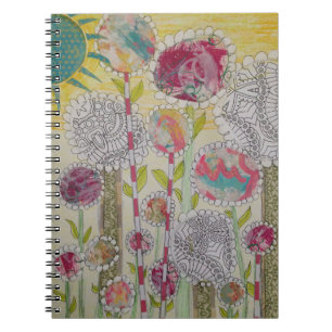 Whimsical Flowers  Notebook