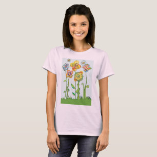 Whimsical Flowers T-Shirt