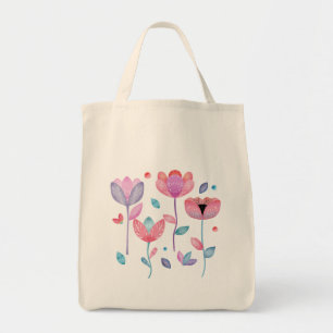 Whimsical Flowers Tote Bag
