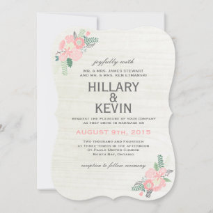 Whimsical Flowers - Wedding Invitation