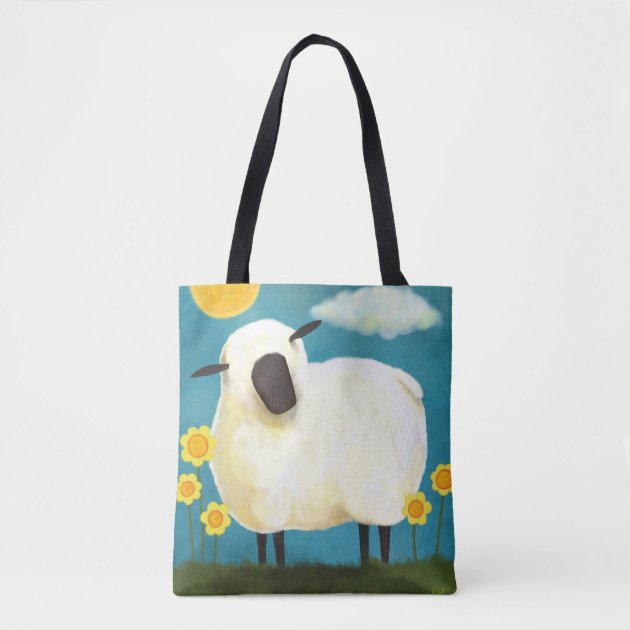 fluffy sheep bag